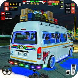 Mini Coach Bus Driving Bus Sim 아이콘